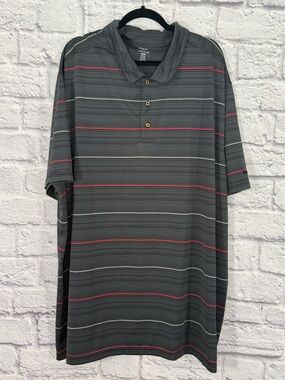 Men’s 4XLT Reebok Golf Striped Polo Shirt